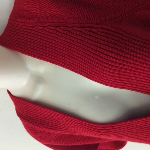 Coldwater Creek Red Sweater with Cap Sleeves - Picture 10 of 16